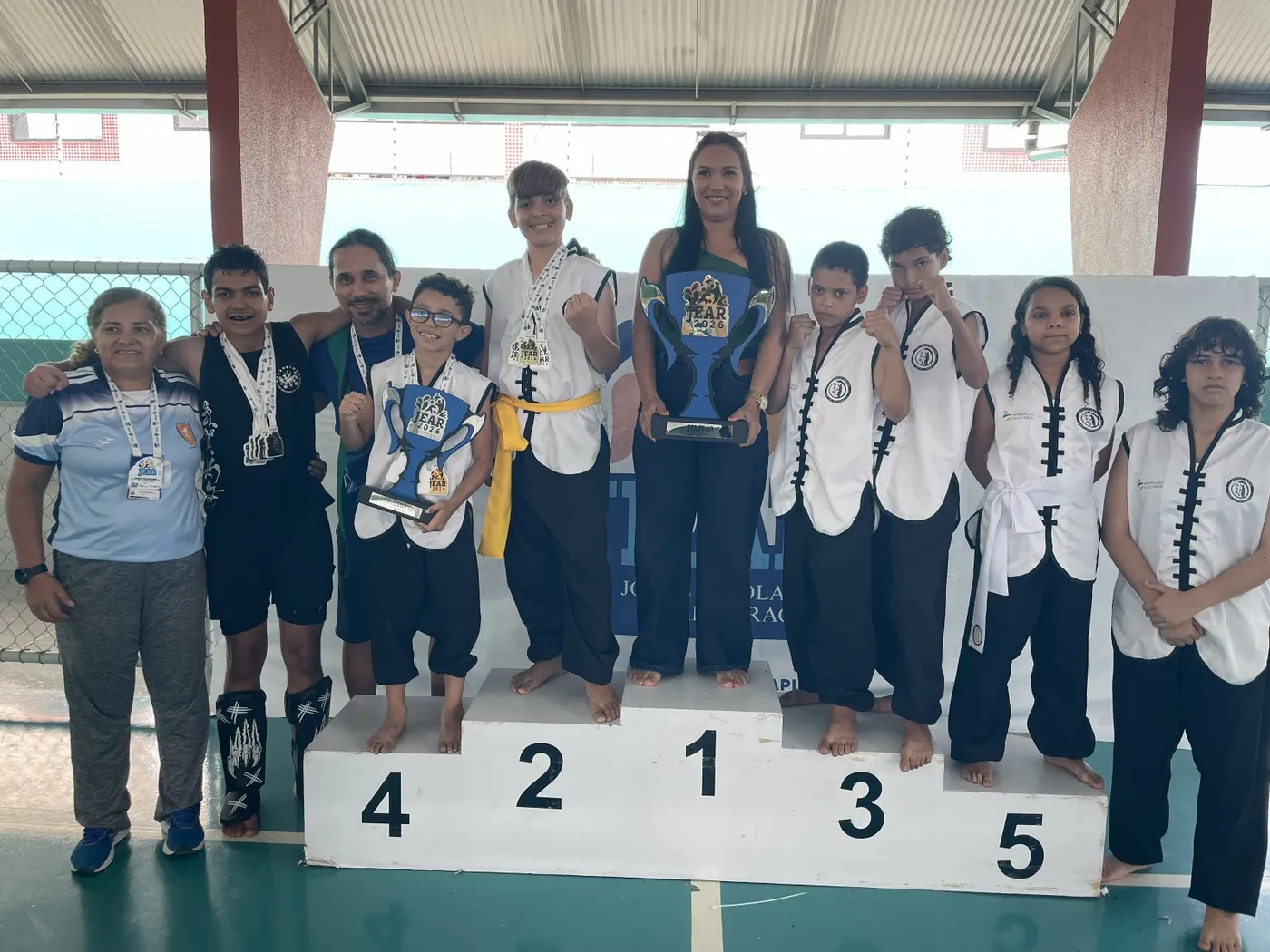 Pódio nos Jogos Escolares (JEAR)